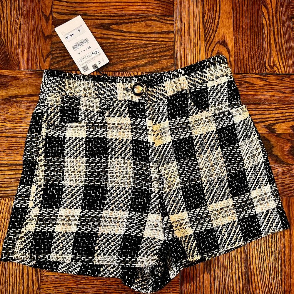 NWT Zara Tweed Dress Shorts